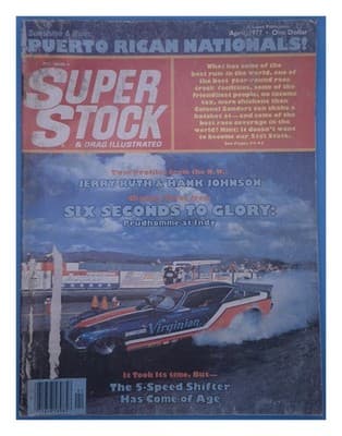 Super Stock & Drag Illustrated April 1977 Puerto Rican Nationals Magazine - Image 1