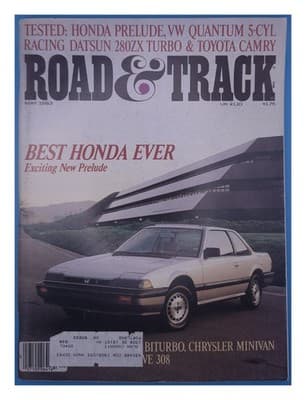 Road & Track May 1983 Honda Prelude Magazine - Image 1