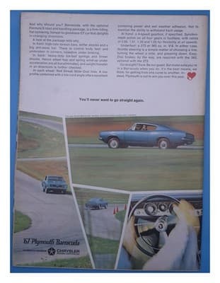 Road & Track February 1967 Shelby Mustang Corvette Dodge R/T Magazine - Thumbnail 2