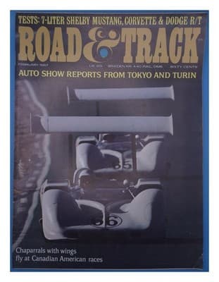 Road & Track February 1967 Shelby Mustang Corvette Dodge R/T Magazine - Image 1
