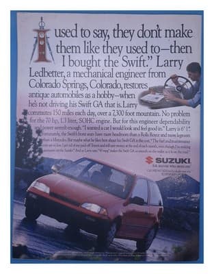 Road & Track November 1993 Camaro Mustang Magazine - Thumbnail 2