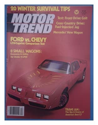 Motor Trend December 1978 Trans Am Ford vs Chevy Car Magazine - Image 1