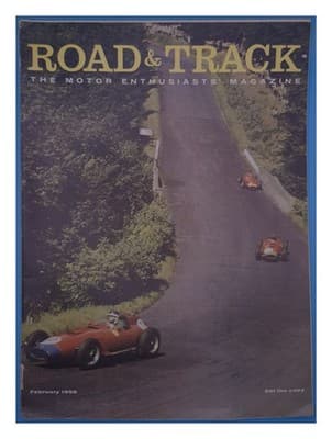 Road & Track Feb 1958 Racecars Magazine - Image 1