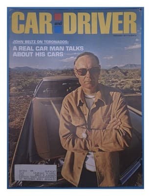 Car and Driver February 1971 John Beltz on Toronados Magazine - Image 1
