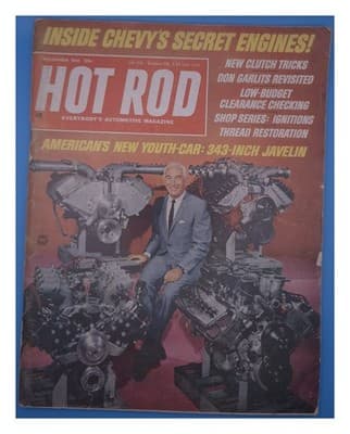 Hot Rod December 1967 Chevy Secret Engines & Javelin Magazine - Image 1