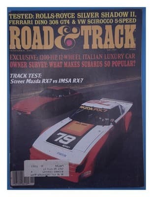 Road & Track November 1979 Mazda RX-7 IMSA Track Test Magazine - Image 1
