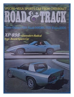 Road & Track January 1973 Chevrolet Vega Sports Car XP-898 Magazine - Image 1