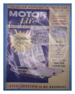 Motor Life April 1955 Uranium Hunting Economy Runs Magazine - Image 1