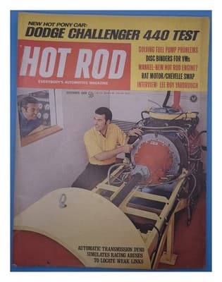 Hot Rod December 1969 Dodge Challenger 440 Magazine - Image 1