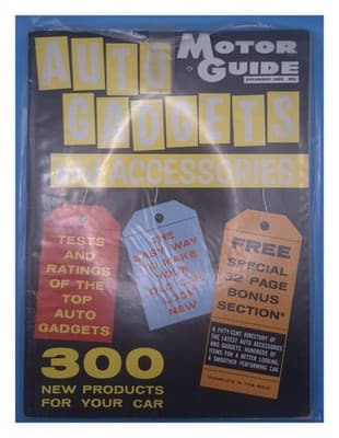 Motor Guide December 1958 Auto Gadgets Accessories Magazine - Image 1