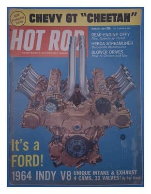 Hot Rod Feb 1964 Lightweight 427 Fairlane Magazine - Thumbnail 4