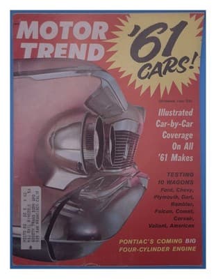 Motor Trend September 1960 1961 Cars Magazine - Image 1