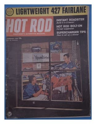 Hot Rod Feb 1964 Lightweight 427 Fairlane Magazine - Image 1