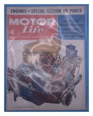 Motor Life August 1955 Engines Power Eldorado Indy 500 Magazine - Image 1