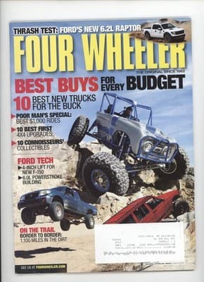 Four Wheeler September 2010 Ford Raptor Best Buys Magazine - Image 1