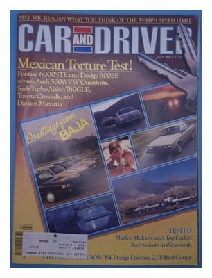 Car and Driver July 1983 Mexican Torture Test! Magazine - Image 1