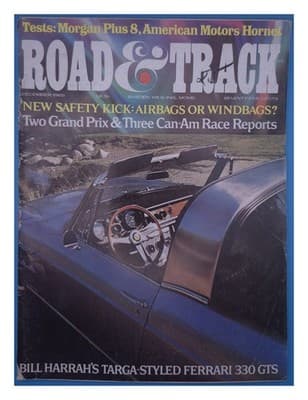 Road & Track December 1969 Ferrari 330 GTS Can-Am Racing Magazine - Image 1