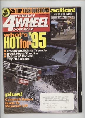 Petersen's 4-Wheel & Off-Road December 1994 4x4 Trucks Magazine - Image 1