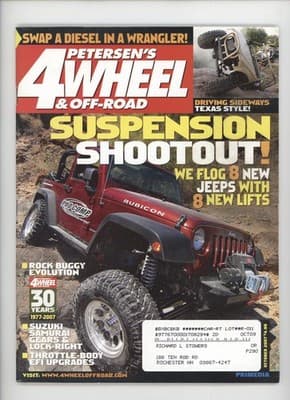 Petersen's 4-Wheel & Off-Road October 2007 Jeep Suspension Magazine - Image 1