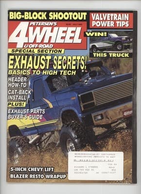 Petersen's 4-Wheel & Off-Road July 1993 Big-Block Shootout Magazine - Image 1