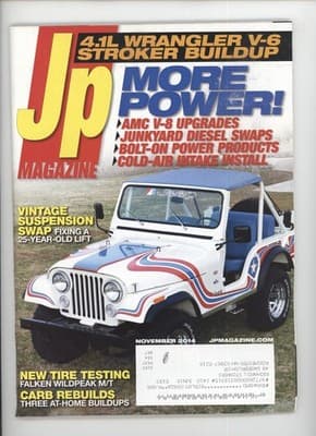 Up Magazine November 2014 Jeep Wrangler V-6 Stroker Magazine - Image 1