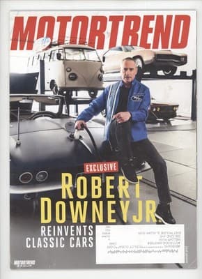 MotorTrend August 2023 Robert Downey Jr Classic Cars Magazine - Image 1