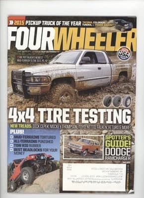 Four Wheeler May 2015 Pickup Truck Tire Test Magazine - Image 1