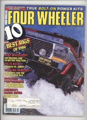 Four Wheeler 1986 Best Rigs Power Kits Bronco Jimmy Magazine - Image 1