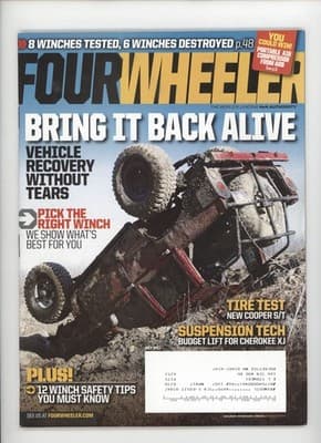 Four Wheeler July 2011 Vehicle Recovery Winch Test Magazine - Image 1