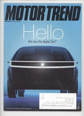 Motor Trend June 2016 Apple Car Concept Magazine - Image 1