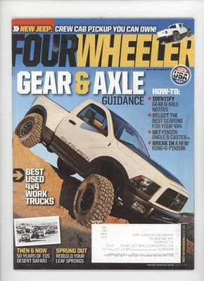 Four Wheeler July 2012 Jeep Crew Cab Pickup Gear & Axle Magazine - Image 1