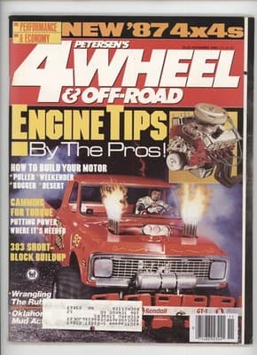 Petersen's 4 Wheel & Off-Road November 1986 Engine Tips Magazine - Image 1