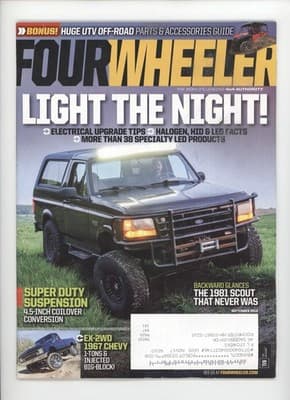 Four Wheeler September 2016 Light The Night Off-Road Magazine - Image 1