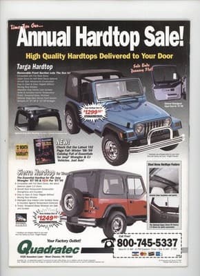 JP Magazine January 1999 All-New Grand Cherokee Jeep Magazine - Thumbnail 2