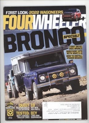 Four Wheeler October 2021 Bronco Special Jeep Wagoneer Magazine - Image 1