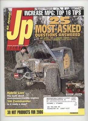 Jp Magazine March 2006 Increase MPG Lift Kits Tires Magazine - Image 1