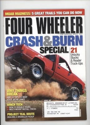 Four Wheeler August 2007 Crash & Burn Special Off-Road Magazine - Image 1
