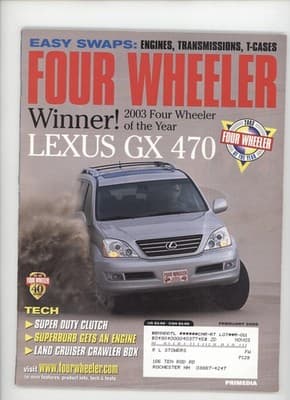 Four Wheeler February 2003 Lexus GX 470 Magazine - Image 1