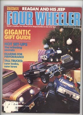 Four Wheeler November 1984 Reagan Jeep Exclusive Magazine - Image 1