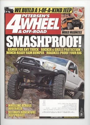 Petersen's 4Wheel & Off-Road September 2015 Smashproof Toyota Tacoma Magazine - Image 1