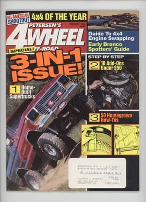 Petersen's 4-Wheel February 1995 All-American Shootout 4x4 Magazine - Image 1