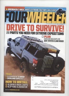 Four Wheeler August 2011 Bremach T-Rex Extreme 4x4 Magazine - Image 1
