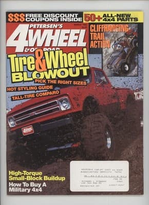 Petersen's 4 Wheel & Off-Road March 1995 Tire & Wheel Blowout Magazine - Image 1