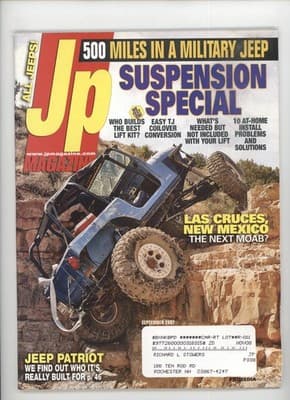 JP Magazine September 2007 Suspension Special Jeep Magazine - Image 1