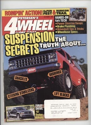 Petersen's 4Wheel & Off-Road October 1996 Suspension Secrets Magazine - Image 1