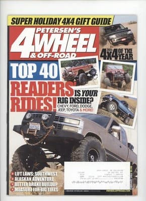 4Wheel & Off-Road February 2011 Readers Rides Gift Guide Magazine - Image 1
