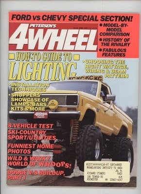 Petersen's 4-Wheel & Off-Road April 1991 Ford vs Chevy Magazine - Image 1