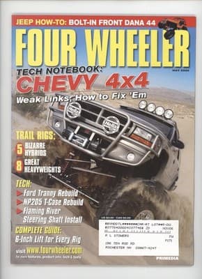 Four Wheeler May 2004 Jeep Dana 44 Lift Kit Truck Magazine - Image 1