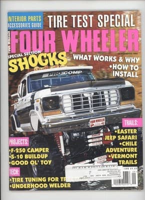 Four Wheeler September 1995 Shocks Tires Jeep Safari Magazine - Image 1