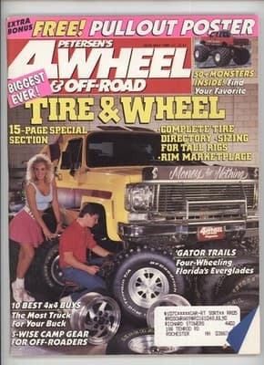 4 Wheel & Off-Road May 1989 Tire & Wheel Lethal Weapon Magazine - Image 1